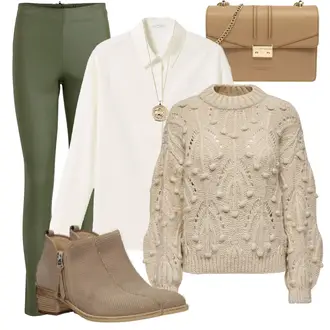 Herbst Outfits Sternzeichen mit Gold/Beige/Braun/Lila/Rosa Feine Kette/Anhänger/Collier/Reich verzierte Halskette Pilgrim "Perfekt für den Herbst"Look: Stil, Feine, 20er Jahre, Elegant, Old Money, Sternzeichen, Retro, 80er