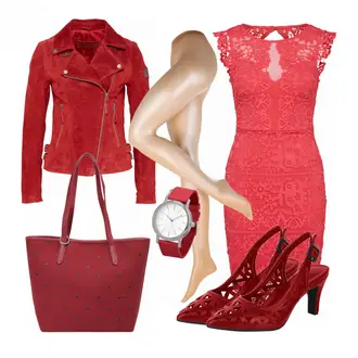 Outfit mit Rot lipsy "BeUnique"