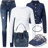 Schwarze Guess Jeansjacken Outfits image