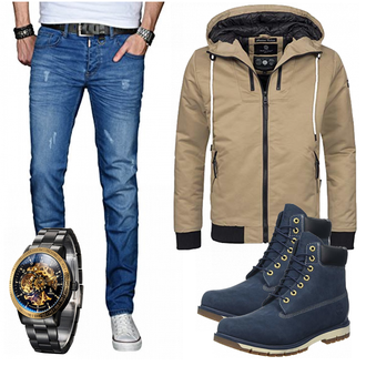 Outfit mit Grau Accessoire/Winter Parka Navahoo "AMACI SONS"