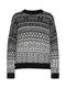 EDITED Pullover Evelyn schwarz / weiß