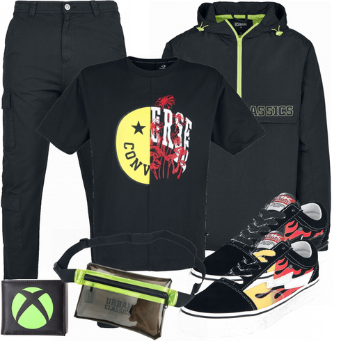 Blau Hose Urban Classics kombinieren