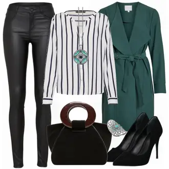 Outfit mit Schwarz High Heel Guess "Green Light"