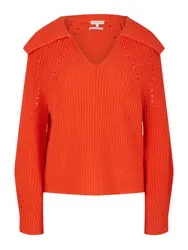 TOM TAILOR Pullover orangerot