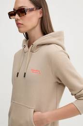 Pulover enski, be barva, s kapuco, W2012180A-2WE