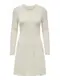 ONLY Damen ONLALMA L/S O-Neck Dress KNT NOOS Kleid, Whitecap Gray, XXS