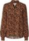 b.young BYJOSA VNECK BLOUSE - Tobacco Brown Mix Sand