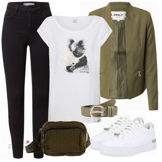 Outfit mit Schwarz Große Größe Gina Tricot "Leichtes Outfit"