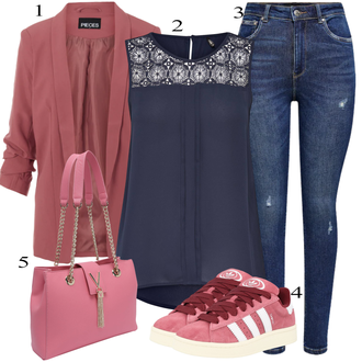 Poletje outfit mit Temno modra/Modra Kavbojke z Razporkom/Usnjena Jakna/Usnjene Čevlje/Zimska jakna/Kavbojke na Poteg/Push up Kavbojke/Kavbojke Visokega Pasu/Kavbojke z Luknjo/Usnjene jakne/Ženske 7/8 Kavbojke/Gležnarji Only "Pokrivalo za pomlad"
