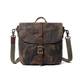 FANDARE Casual Messenger Bag Umhängetasche Schultertasche Tasche Kuriertasche Frauen Herren Segeltuch Grün