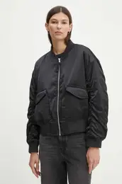 Bomber jakna enski, rna barva, A7262