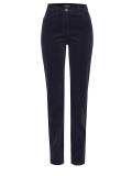 Dunkelblaue Jeans mit Schlitz image