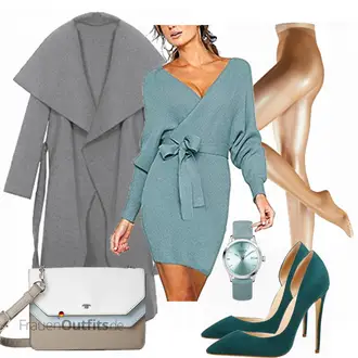 Trachten Outfit mit Grau/Dunkelgrau/Hellgrau Wollfleece Mantel/Langer Mantel/Übergangsmantel/Sommermantel/Cape Mantel/Kaschmir Mantel/Wintermantel Wollmantel/Strickmantel Kendindza Collection "Little Hand Pullover"Look: Rad, Oversize, Overdressed, Edel, Unisex, Elegant, Ausgefallene, Esthetische, Trachten, Moderne, Lack, Uni, Outdoor, Coole