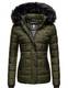MARIKOO Steppjacke ''''Unique'''' oliv / schwarz