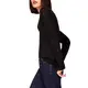 edc by ESPRIT Damen V-Neck Strick Pullover, 001/BLACK, M