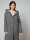 Kochwolljacke mit Kapuze Alba Moda Grau