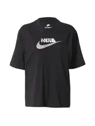 Nike Sportswear T-Shirt pastelllila / schwarz / weiß