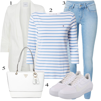 Denim tenues avec Bleu clair Veste en Cuir/Bottine Cheville/Jean Taille Haute/Jeans avec Fente/Jean Taille Basse/Jean Push-up/Jean Coupe Slim/Jeans à Enfiler/Chaussures en Cuir/Veste en Cuir pour Homme Pepe Jeans "tenues parfaite"