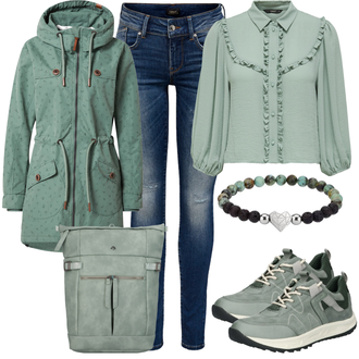 Outfit mit Sneaker Geox "Super für die Freizeit"