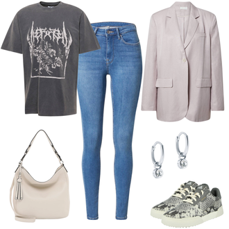 Outfit mit Trainingsschuh adidas golf "Loegerer Freizeitlook"