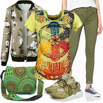 Outfit mit Grün Sneaker Nike "Perfekt für die Freizeit"
