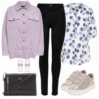 Outfit met beige Sneaker Tamaris "Mooie lente outfit"