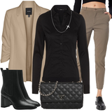 Marron Oversize Blazers Classiques Tenues pour Femmes image