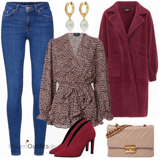 Outfit mit Grau Bluse & Tunika AX Paris "Eleganter Freizeitlook"