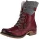 RIEKER Schnürstiefelette rot