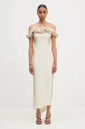 Obleka Ruffle Dress be barva, COPR113545