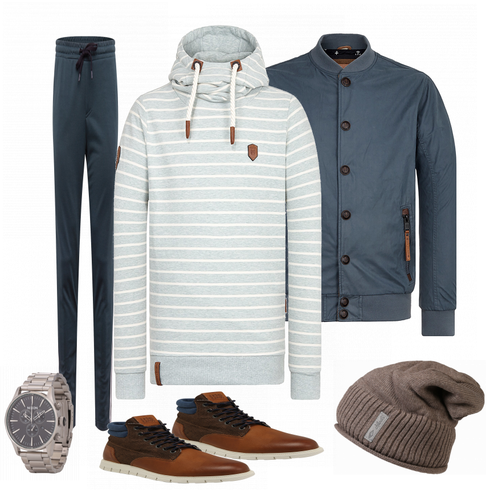 Blau Stiefel Jack & Jones kombinieren