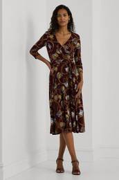 Obleka Lauren Ralph Lauren rdea barva, 250951440
