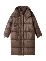 Bershka Mantel kastanienbraun