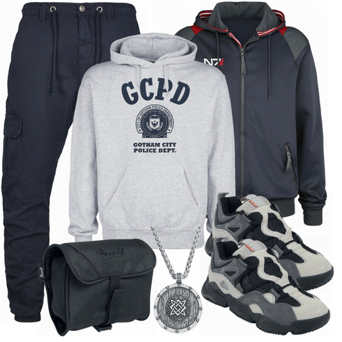 Blau Hose Urban Classics kombinieren