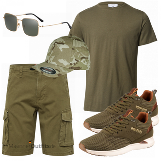 Outfit mit Grün Sneaker/Leder Sneaker Dockers by Gerli "Alltagsoutfit"