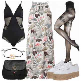 Outfit mit Grau Sneaker Superga "Frühlings Outfit"