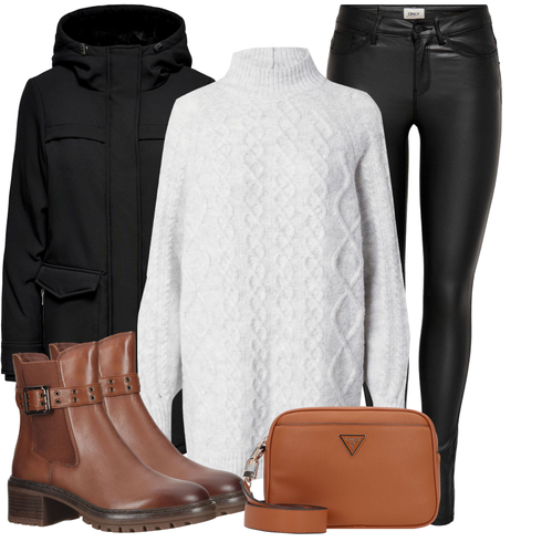 Dunkelbraun/Braun/Rot Chelsea Boot/Lederjacke/Biker Boot/Leder Stiefelette/Gefütterte Stiefelette/Sommerstiefelette Tamaris kombinieren