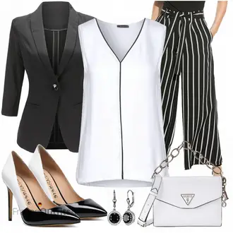 Schicke Outfits Französische mit Weiß/Rot/Gelb High Heel/Eleganter Schuh/Vintage Pumpe/Bequemer Pump/Hochfrontpump CASTAMERE "Schickes Business Outfit"Look: Stil, Sexy, Trendige, Schick, Elegant, Old Money, Schön, Französische