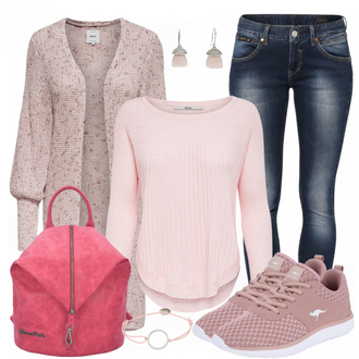 Outfit mit Beige Sneaker Kangaroos "Gaya"