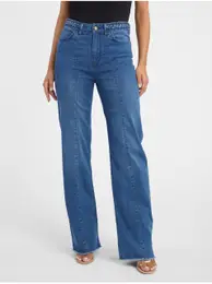 Blue Women Wide Jeans - Women