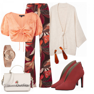 Outfit mit Rot High Heel MARCO TOZZI "Modernes Business Outfit"
