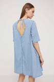 Short sleeves Bluza Obleke Bombaž za dame image