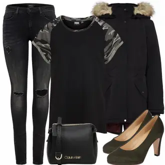 Party Outfits mit Blau T-Shirt About You "Elen"