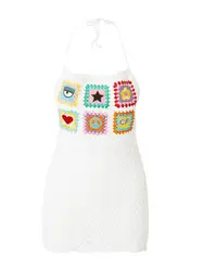 Chiara Ferragni Kleid mischfarben / weiß
