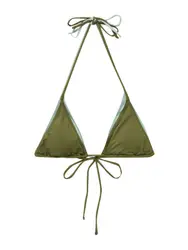Pull&Bear Bikinitop oliv / pastellgrün