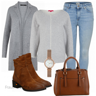 Outfit mit Braun Stiefel Paul Green "Cooles Herbst Outfit"