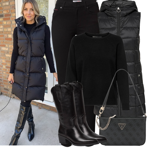 Comment poter Noir Parka grande taille/Robe Grande Taille JdY avec Noir Manteau Parka grande taille/Robe Grande Taille JdY