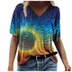 T-Shirts Damen Blusen Tops Sweatshirt Kapuzenpullover Langarmshirts Frühjahr Sommer Beste Freunde Pullover Hoodies für Frauen mit Motiv Mode Casual Plus Size Scenic Flowers Drucken Rundhals-T-Shirt