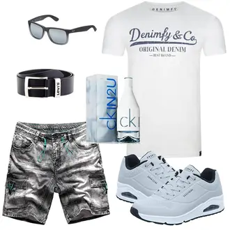 Logoprint Outfit mit denimfy "Summer Outfit"
