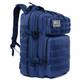 LHI Militär Rucksack Herren Damen, 45L Großer Outdoor Taktischer Wasserdicht Molle Rucksäcke für Camping Trekking Wandern Angel Reise Arbeit - Blau